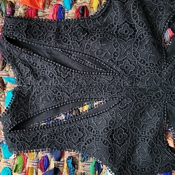 NWT ANTHROPOLOGIE BLACK DRESS Lace.NEW WITH TAGS - Picture 14 of 15
